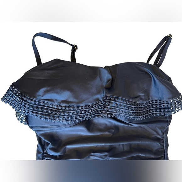 Kona Sol Woman’s Black Underwire One-piece Swimsuit Size Medium​​​​​​​ - Picture 5 of 7